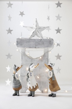 DCUK Alpine Grey Wooden Christmas Ducklings - Choice of Design